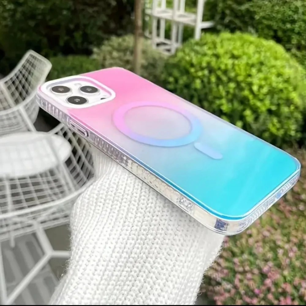 Brand New Apple IPhone 14 pro max Colorful Magnetic wireless charge Phone Case